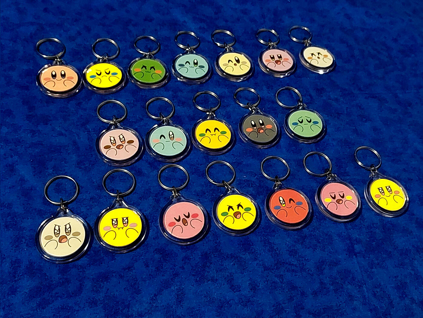 Kirby Unique Expressions Keychains