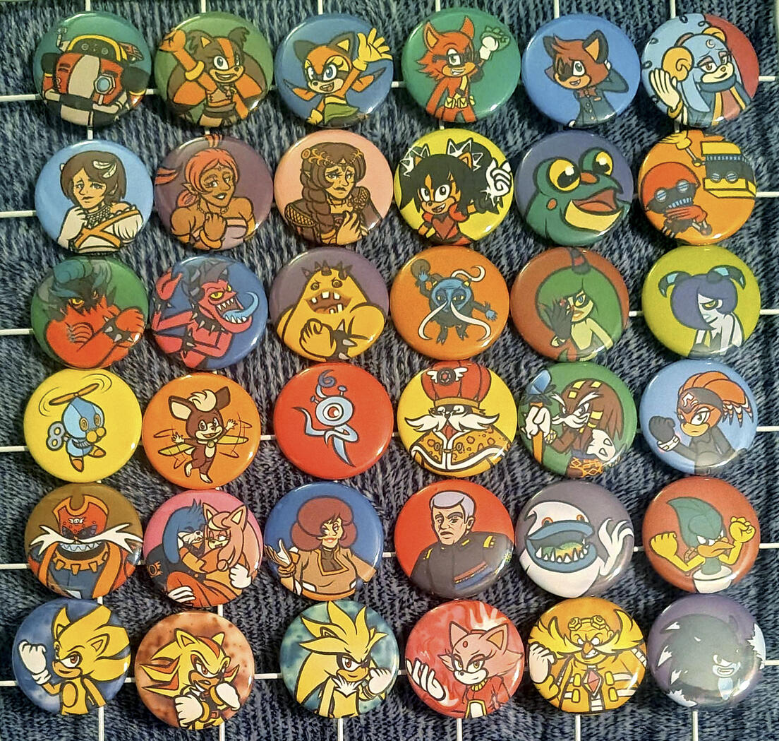 Sonic the Hedgehog (Game Canon) Buttons