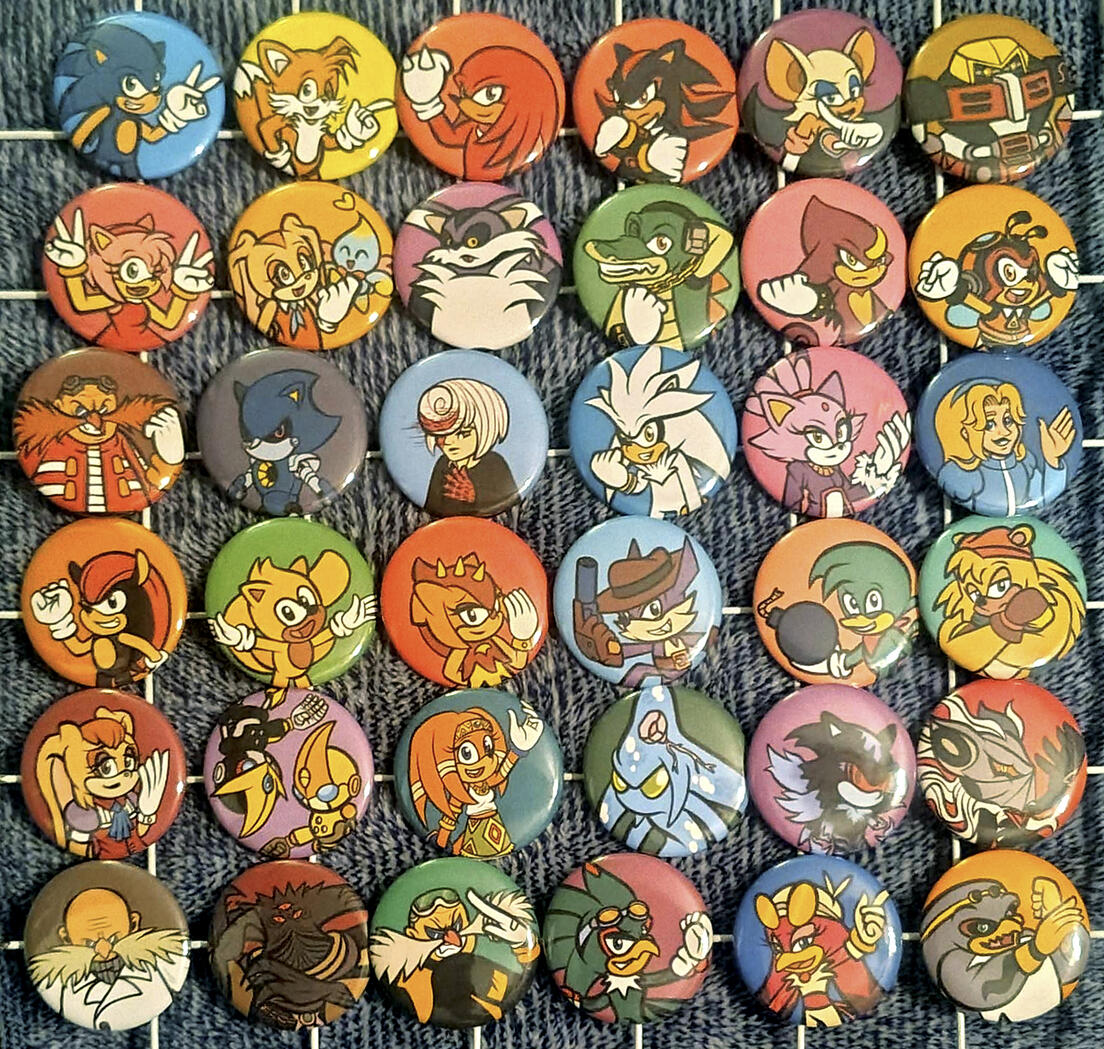 Sonic the Hedgehog (Game Canon) Buttons