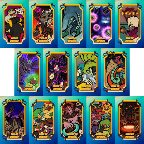 Sonic the Tarot Suit of Swords