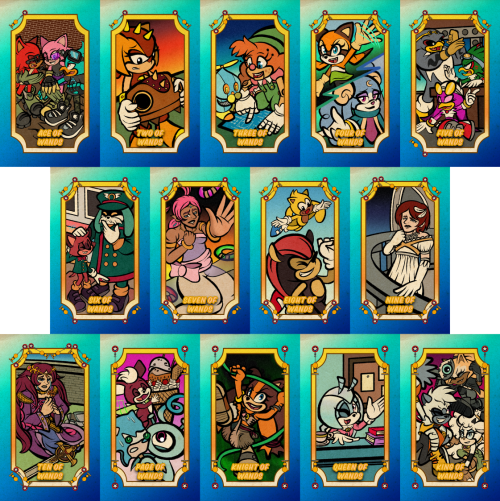 Sonic the Tarot Suit of Wands