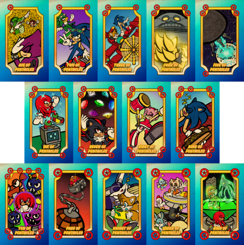 Sonic the Tarot Suit of Pentacles