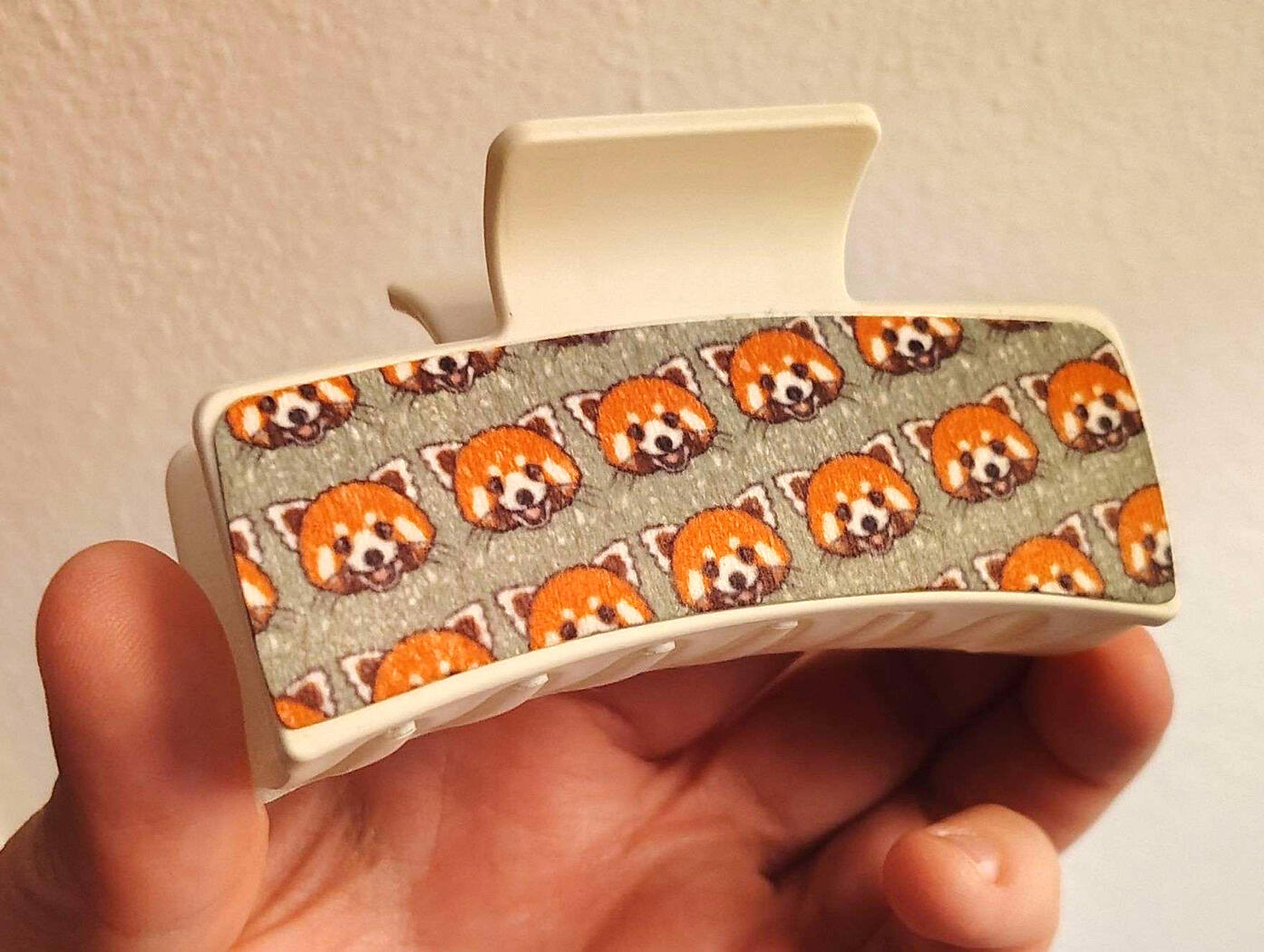 Red Panda Hair Clip (Original Design)