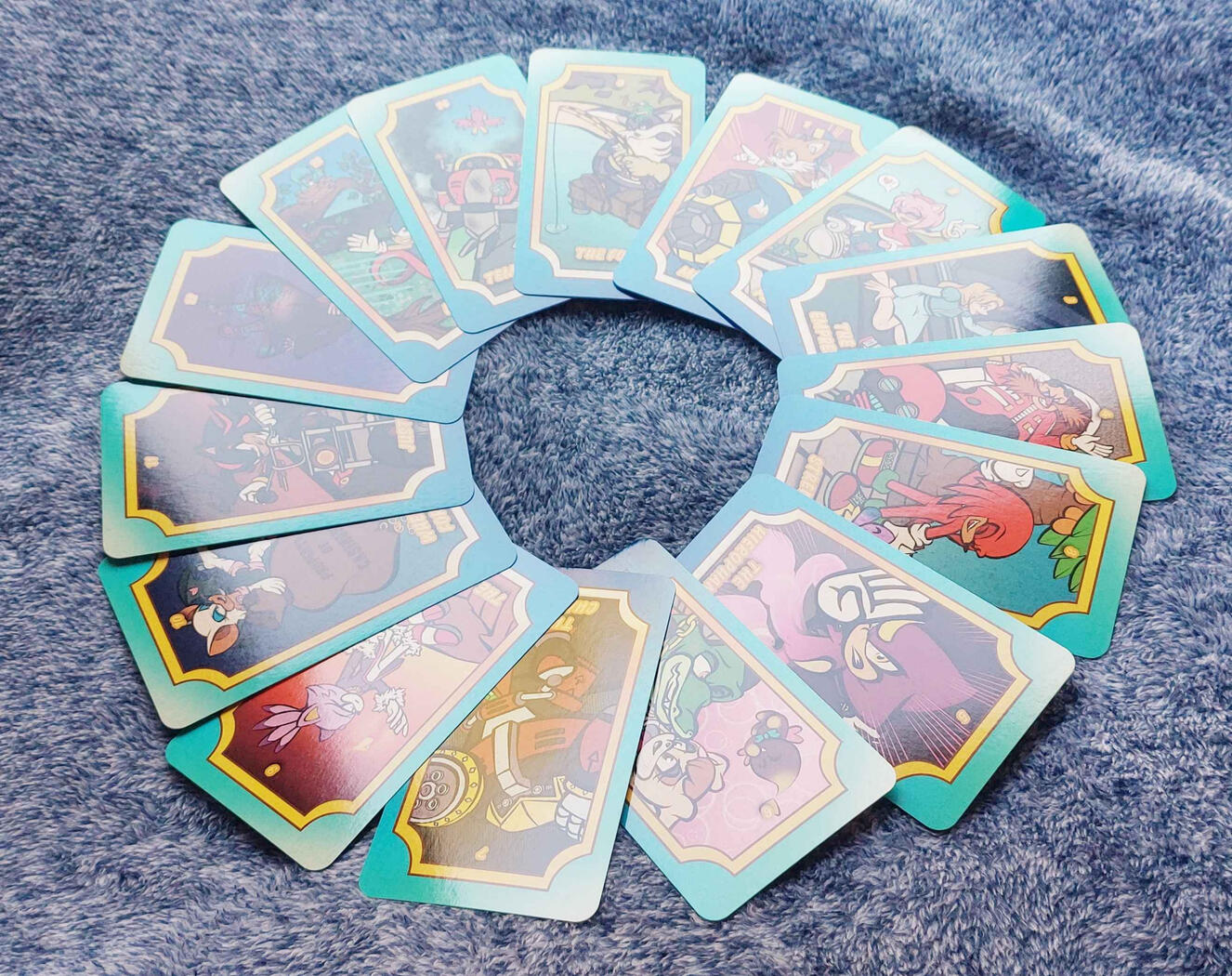 Sonic the Tarot Card Fronts