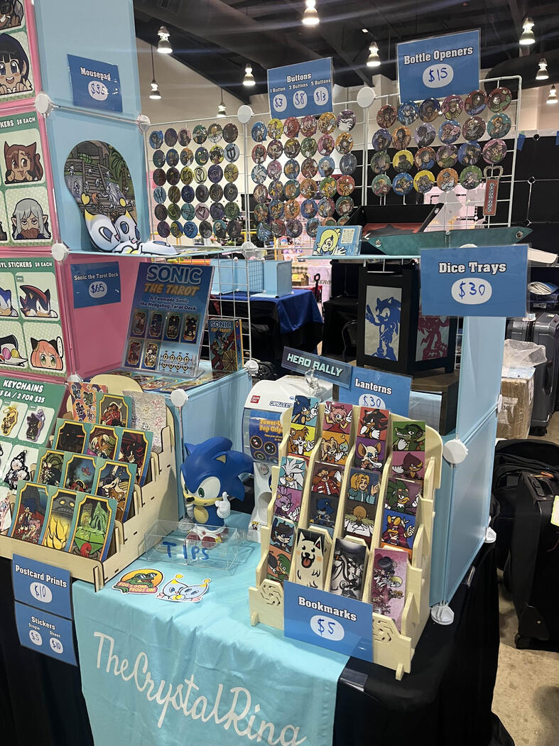 TheCrystalRing Booth Setup (Sonic Expo 2024)