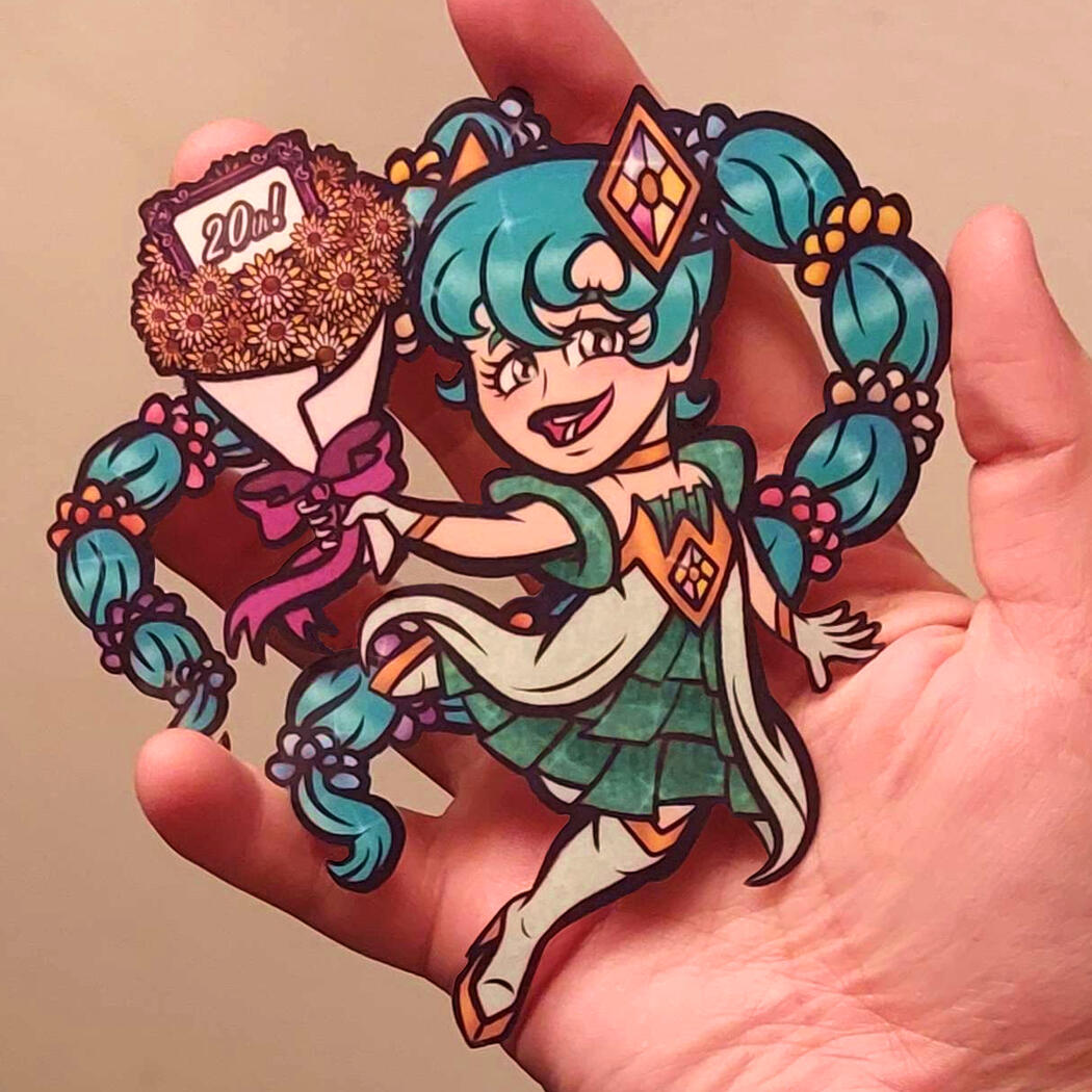 VOCALOID 20th Anniversary Hatsune Miku Sticker (Original Design)