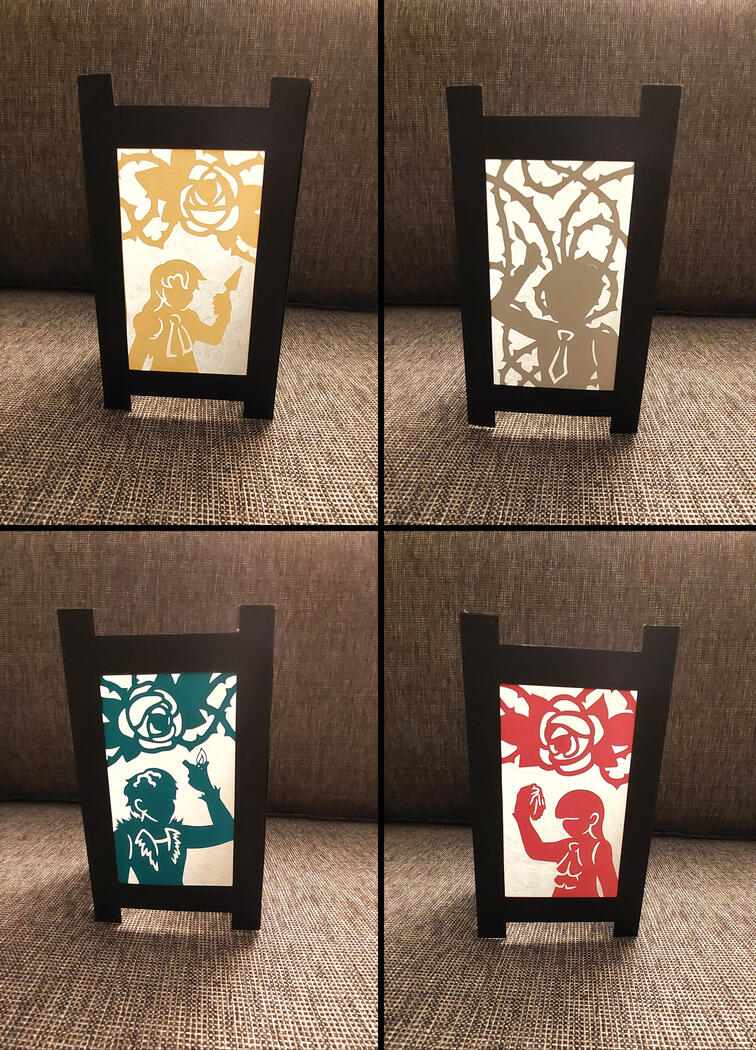 Ib 4-Sided Paper Lantern (Mary, Weiss Guertena, Garry, Ib)