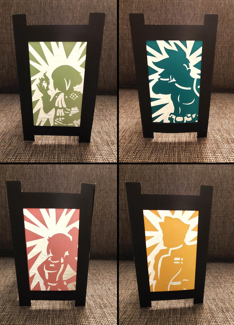 Promare 4-Sided Paper Lantern (Lio Fotia, Galo Thymos, Aina Ardebit, Kray Foresight)